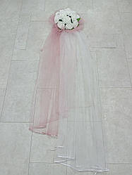 Ікебана на весільну машину пудра. Прикраси на весільний автомобіль