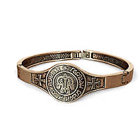 Браслет під бронзу металевий "Господи врятуй і збережи мене"