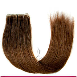 Волосся на Лентах з іммітацією Зрісту Волосся 45-50 см 100 грамів, Омбре No02-04