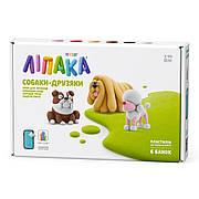 Набор пластилина ЛИПАКА – СОБАКИ-ДРУЗЬЯ: КОМОНДОР МУДИ, БУЛЬДОГ ГИПНО, ПУДЕЛЬ ПОППИ