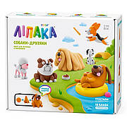 Меганабор самозатвердевающего пластилина ЛИПАКА – СОБАКИ-ДРУЗЬЯ