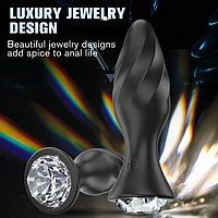 Анальний затор на пульті від USB, Пробка з вібрацією 12 см, Стимулятор анальний, Інтимні іграшки