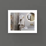 Дзеркало з LED підсвічуванням 750 х 950 мм, фото 2