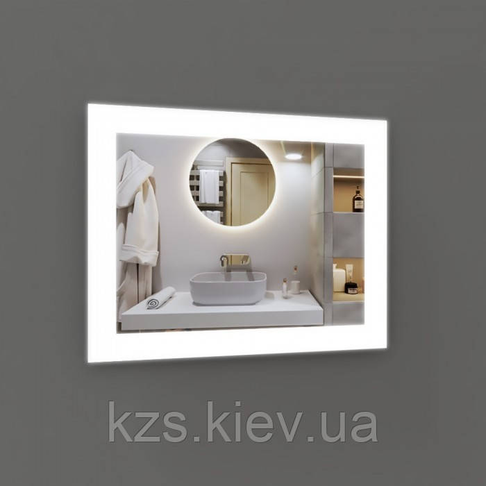 Дзеркало з LED підсвічуванням 750 х 950 мм, фото 1