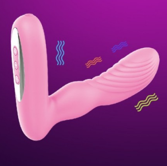 Вібратор для подвійної стимуляції, Кліторально-вагінальний стимулятор, Вібратор із пультом, Інтимні іграшки, фото 1
