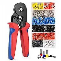 Інструмент HSC8.6-4 для опресовування трубчастих наконечників 0,25-10мм.кв.+ набір наконечників