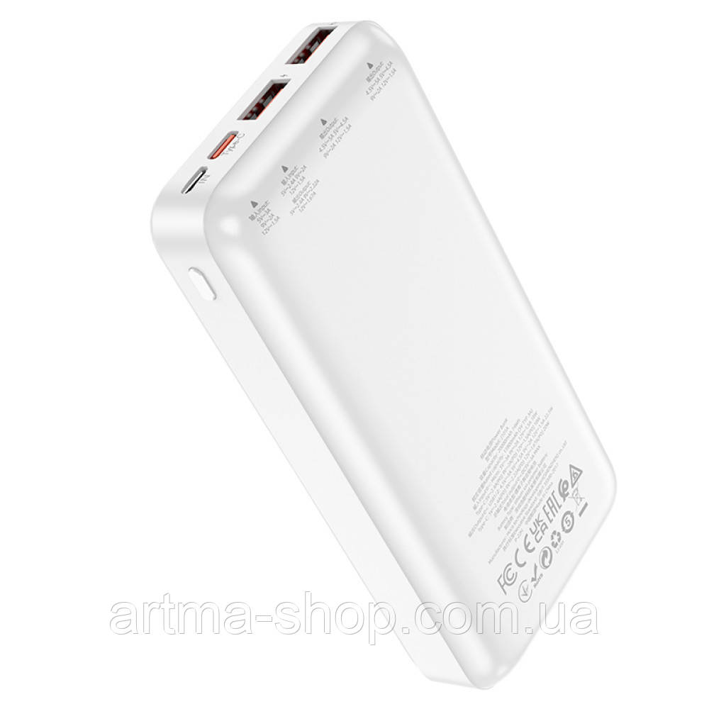 Універсальна мобільна батарея Power Bank Hoco J101A Astute 20000mAh PD20W+QC3.0 (22.5W) Зовнішній акумулятор