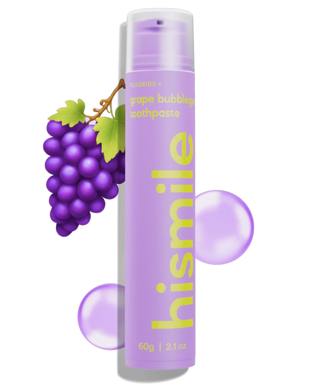 Зубна паста з ароматом виноградної жуйки HiSmile Grape Bubblegum Toothpaste, фото 1