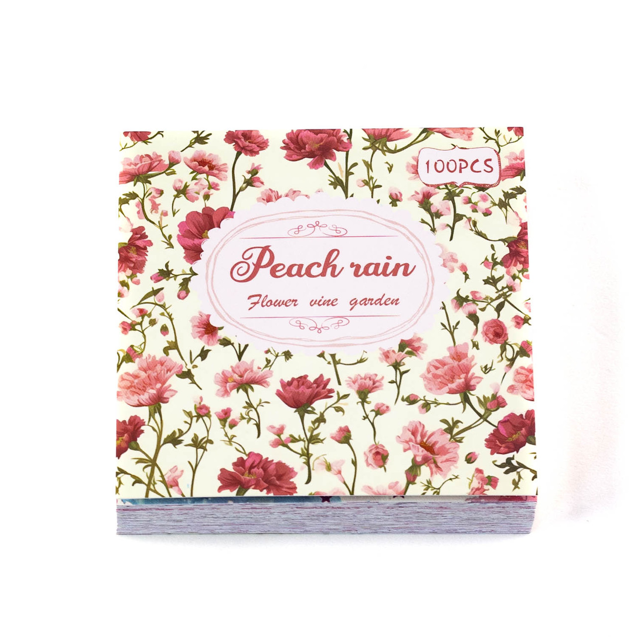 Вінтажний папір для скрапбукінгу Квіти 100 листів KRK039, фото 1