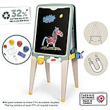 Двосторонній мольберт "Літери та цифри", з боксами для аксес. та палітрою для фарб (7600410106), фото 3