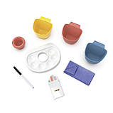 Двосторонній мольберт "Літери та цифри", з боксами для аксес. та палітрою для фарб (7600410106), фото 5