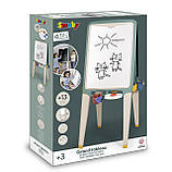 Двосторонній мольберт "Літери та цифри", з боксами для аксес. та палітрою для фарб (7600410106), фото 10