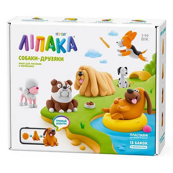 Меганабір пластиліну, що самостійно твердіє Ліпака Собаки друзяки 15030-UA01
