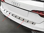Захисна накладка на задній бампер для Audi A4 B9 Avant 2015-2019, FL 2019-2024
