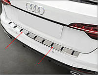 Захисна накладка на задній бампер для Audi A4 B9 Avant 2015-2019, FL 2019-2024