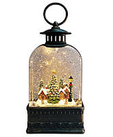 Світильник новорічний нічник Старовинний ліхтар WDL-23013E з підсвіткою й музикою