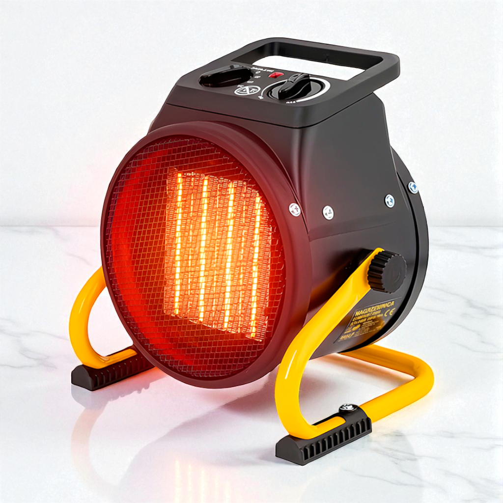 Теплова гармата VOLT POLSKA 1000/2000 Вт 120 куб.м/час обігрівач електричний для дому тепловентилятор, фото 1