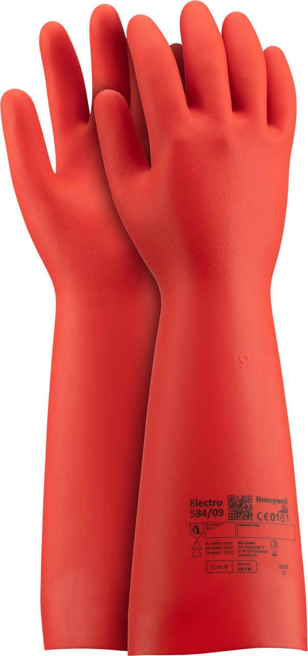 Рукавиці електроізоляційні REIS KCL-ELECTRO-0 C чрвоний, фото 1