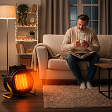 Теплова гармата VOLT POLSKA 1000/2000 Вт 120 куб.м/час обігрівач електричний для дому тепловентилятор, фото 6