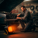 Тепловентилятор електричний VOLT POLSKA 1000/2000 Вт електричний міні обігрівач керамічний нагрівач, фото 7