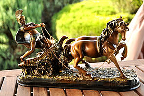Керамічна статуетка "Колісниця" на підставці, 35 х 13 х 11 см