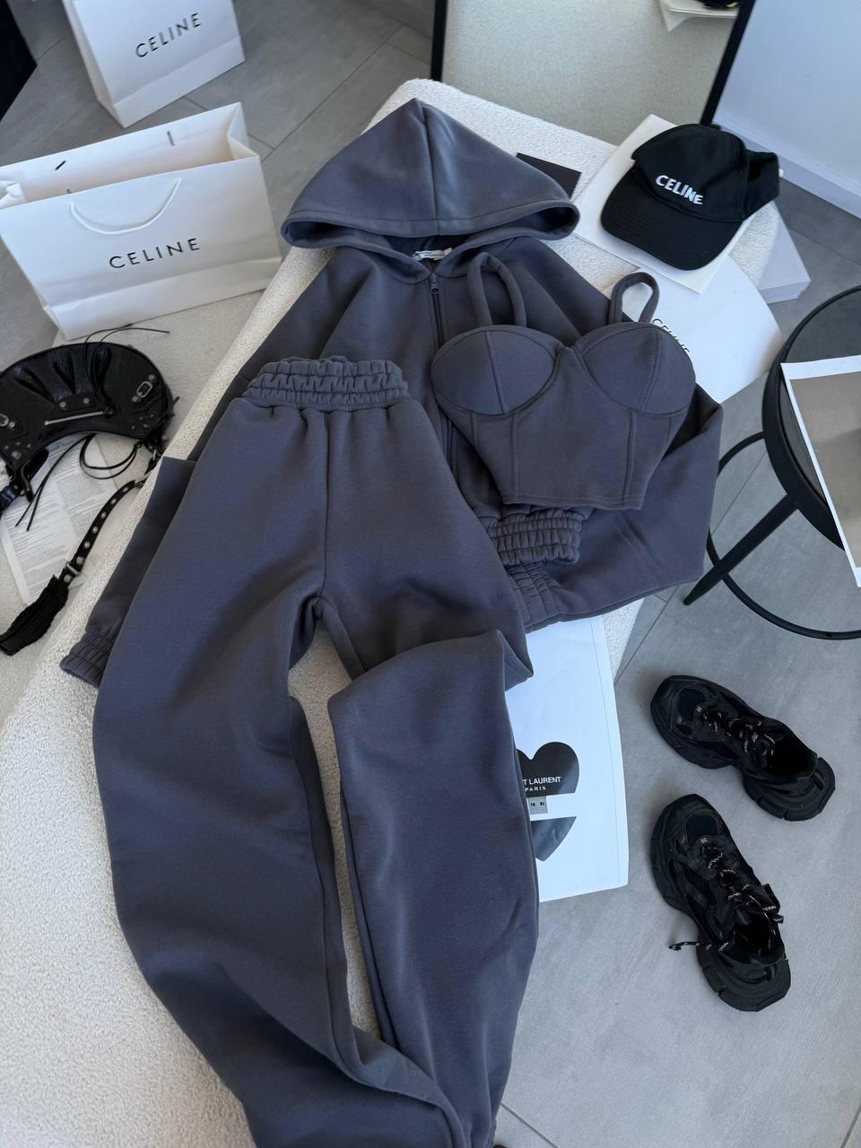 Костюм-трійка на флісі для милих дам "Трьохнитка", фото 1