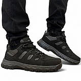 42 р. Кросівки чоловічі з хутром утеплені зимові чорні (Сгб-11-3), фото 5