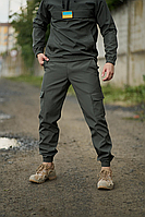 Демісезонні чоловічі штани хакі з кишенями для активного відпочинку універсальні тактичні карго штани стильні