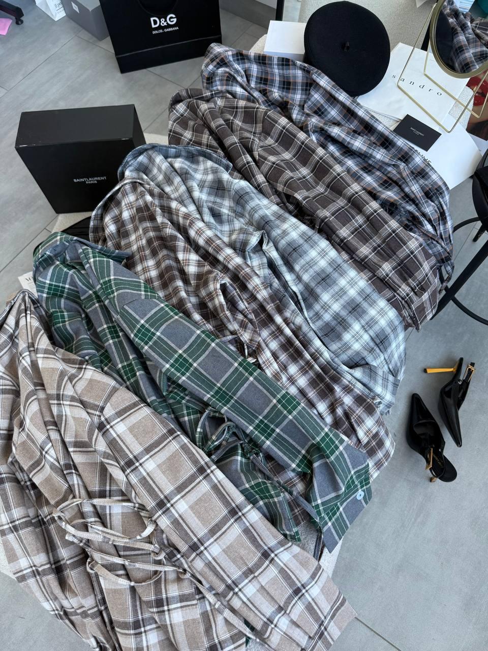 Сорочка з корсетною спинкою для милих дам "Фланель", фото 1