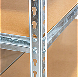Складаний стелаж сталевий 5 полиць, 300 кг для інструментів і товарів, фото 4