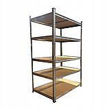 Металевий стелаж для зберігання Mirpol 180 x 100 x 60 см, макс. 300 кг на полицю, фото 2