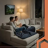 Електрична ковдра Ruhhy 26202, 180x130см, 6 режимів, 85 Вт, пульт, фото 7