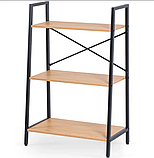 Стелаж лофт 97х64х31 см MEBEL ELITE VIOR, дуб/чорний, фото 6