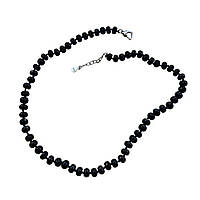 Намисто з натурального каменю Чорний Агат