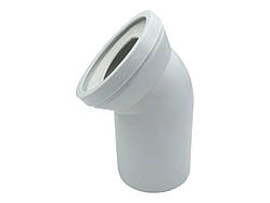 Коліно жорстке фанове для унітазу MILLZ, ф110, кут нахилу 45° FT3140110/227