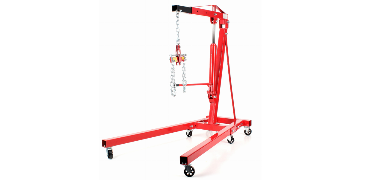 Кран підйомник для майстерні Kraft&Dele KD320  гідравлічний підкатний 2 тонни, фото 1