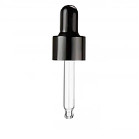 Піпетка косметична гладке кільце 5 мл — d18 мм (чорна)