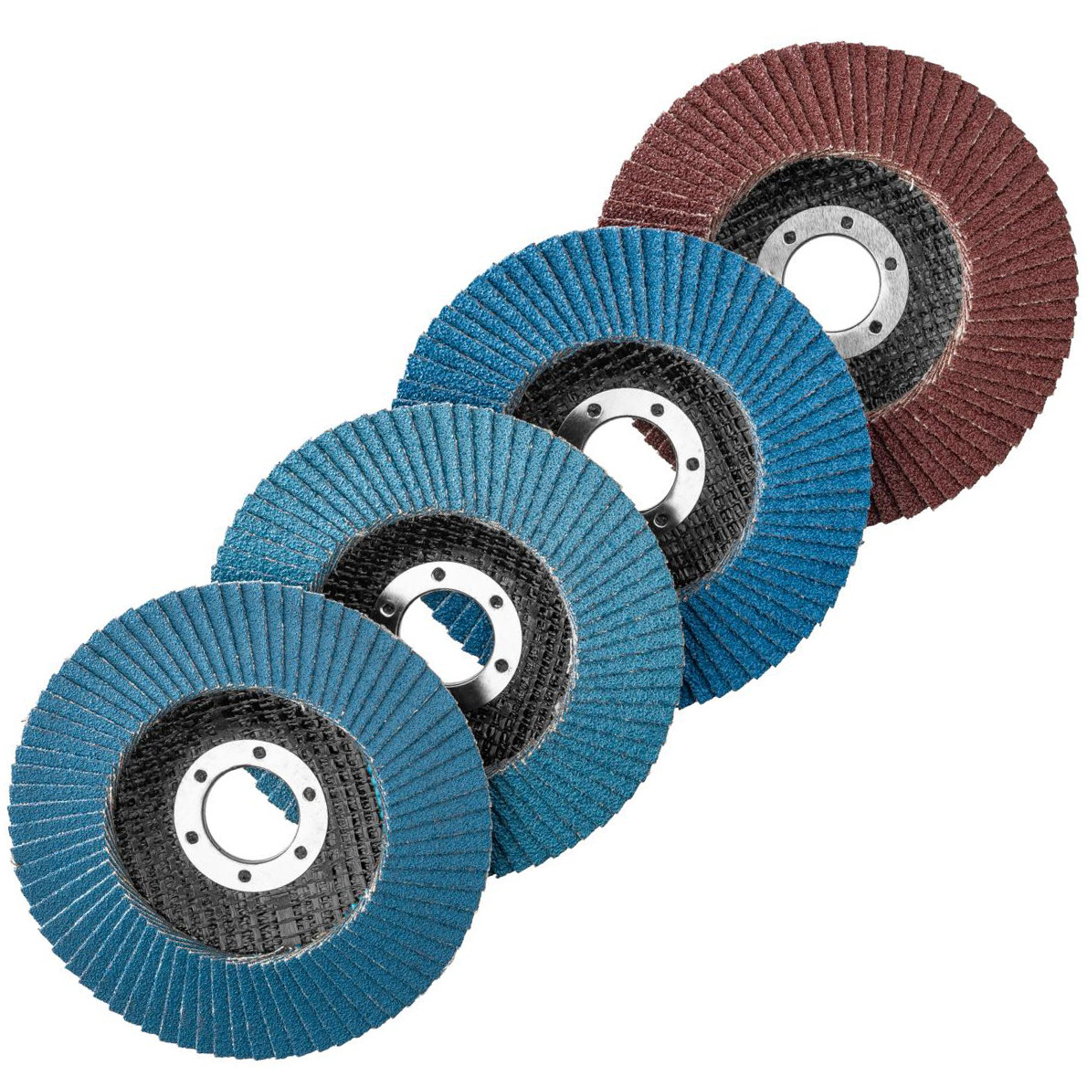 Абразивні пелюсткові диски 125 мм (4 шт.) Parkside PWSZS 2, фото 1