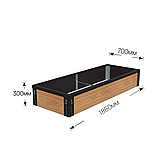 Обрешітка на могилу із натуральної деревини (модрини), висота 30 см, фото 2