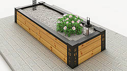 Обрешітка на могилу із натуральної деревини (модрини), висота 30 см