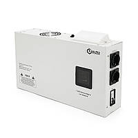 Стабілізатор напруги релейний настінного монтажу Europower SLIM-10000SBR LED, 10KVA 9000W, 140-270Vac, 2SHUKO,