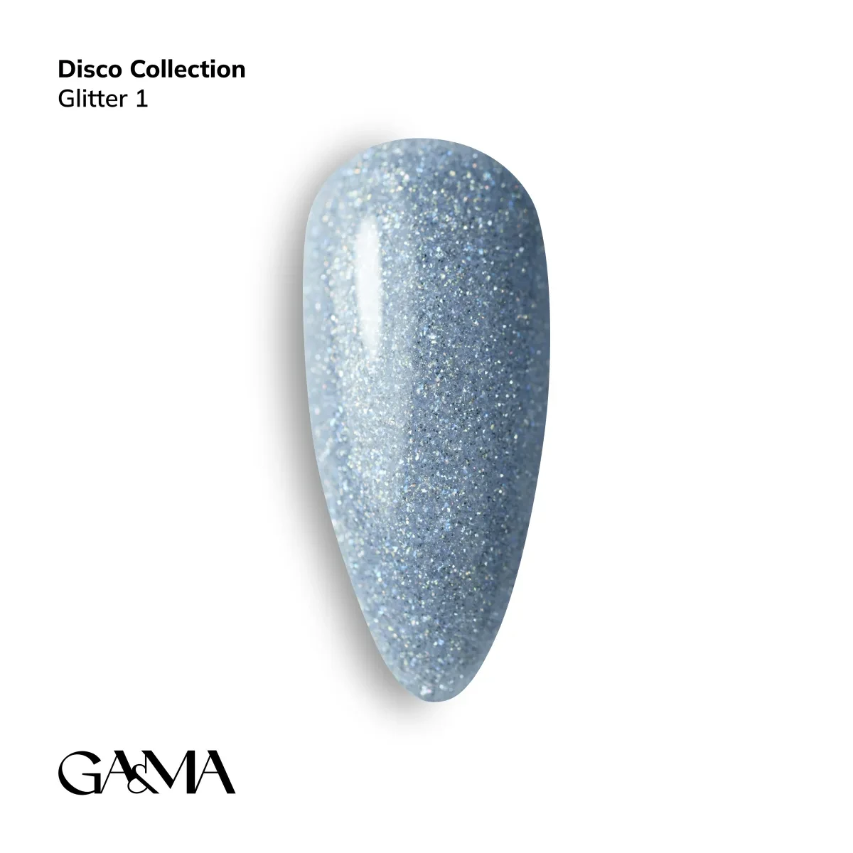 GA&MA Glitter 001 гель лак. 10 мл