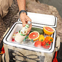 Акумуляторний холодильник-рюкзак Litheli 16л, живлення від павербанку (УМБ Litheli Power Bank 20000 mAh, 45 W в комплекті), фото 6