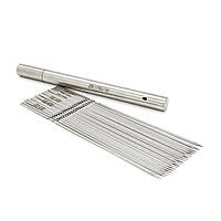 Набір шампурів, 50 шт., нержавіюча сталь, довжина 40 см, ширина 3,5 мм, товщина 1,78 мм