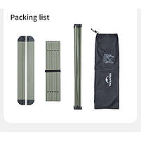 Складаний стіл Naturehike CNK2450JJ013, M, алюміній, сірий, фото 3