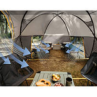 Намет шестимісний Naturehike, KOTA 6, CNK2450WS031, 75D, світло-коричневий, фото 7