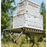 Складаний стіл Naturehike Simple Star T01 CNK2550JJ018, 89х60 см, вуглецева сталь, бежевий, фото 3