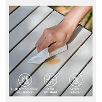 Складаний стіл Naturehike Simple Star T01 CNK2550JJ018, 89х60 см, вуглецева сталь, бежевий, фото 4