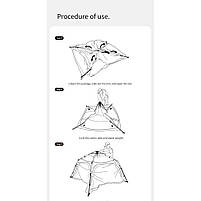 Намет тримісний автоматичний Naturehike Ango CNK2550WS010, L, коричневий, фото 7