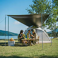 Намет чотиримісний із тентом автоматичний Naturehike Ango CNK2550WS010, коричневий, фото 7